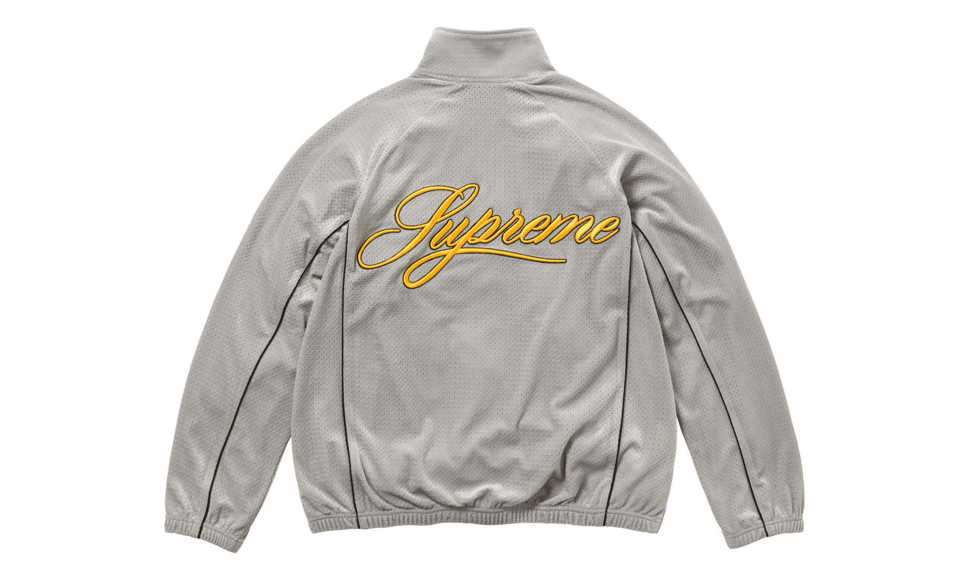 Supreme Velour Mesh Track Jacket Silver | OVERCEZ