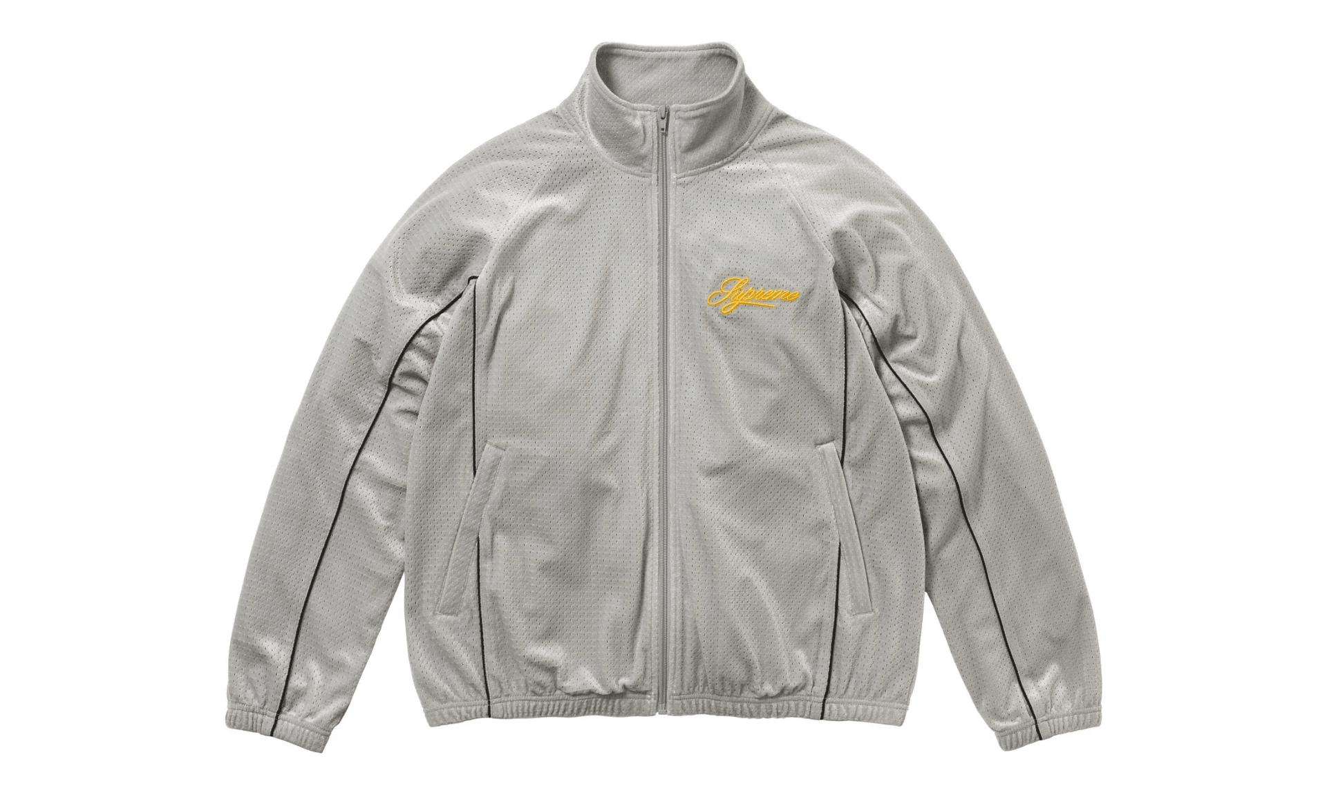 Supreme Velour Mesh Track Jacket Silver