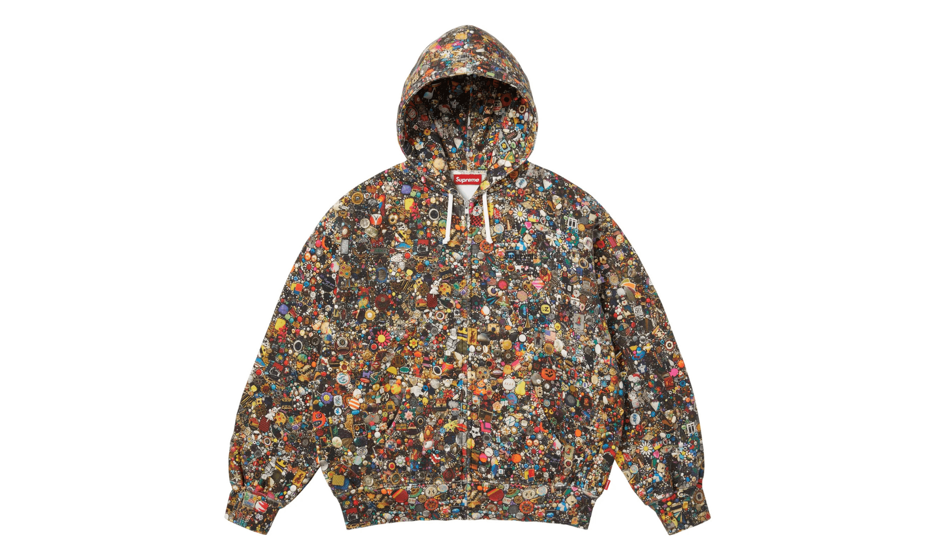 Supreme Mike Kelley Zip Up Hooded Sweatshirt Multicolor | OVERCEZ