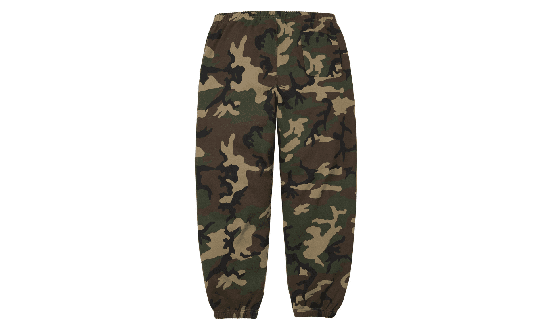 Supreme Satin Applique Sweatpant Woodland Camo | OVERCEZ