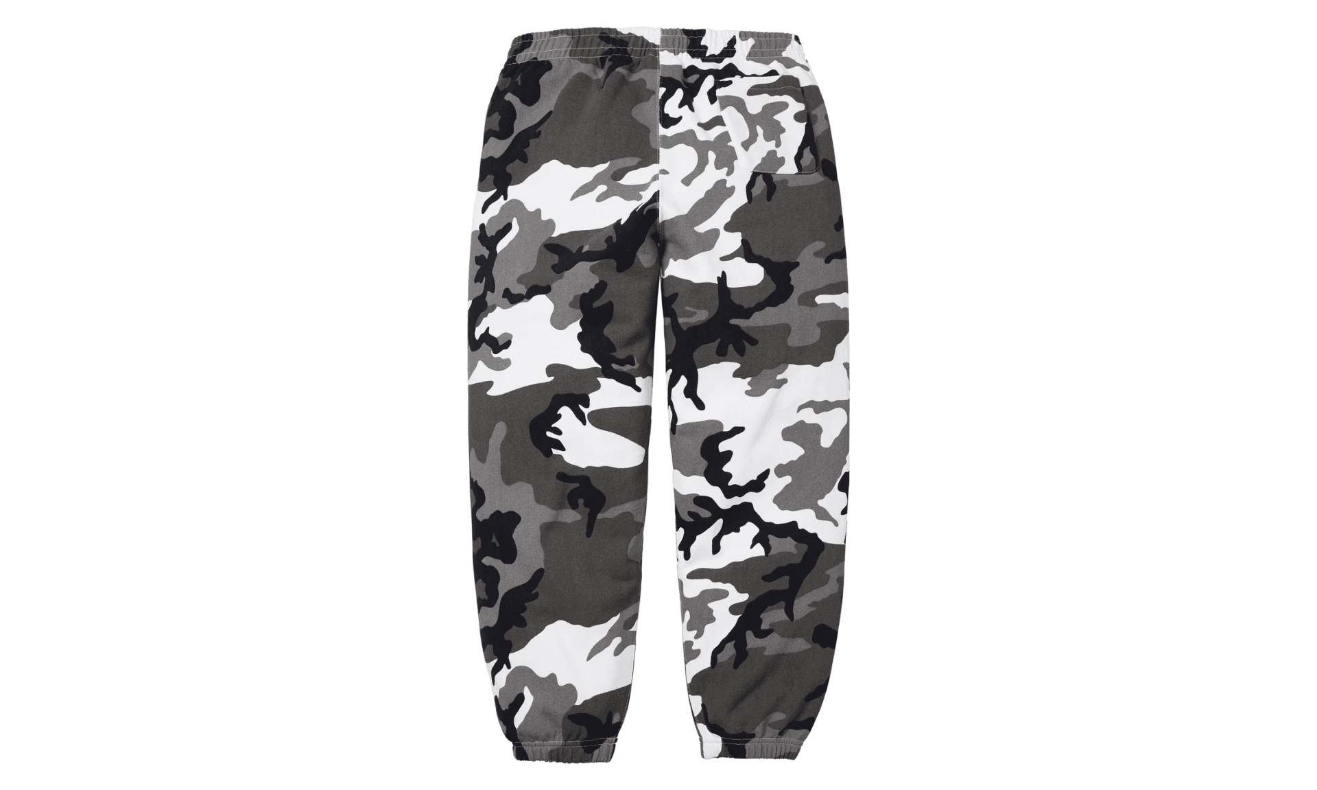 Supreme Satin Applique Sweatpant Snow Camo | OVERCEZ