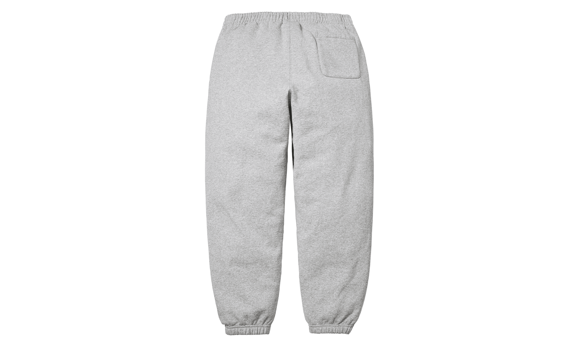 Supreme Satin Applique Sweatpant Heather Grey | OVERCEZ