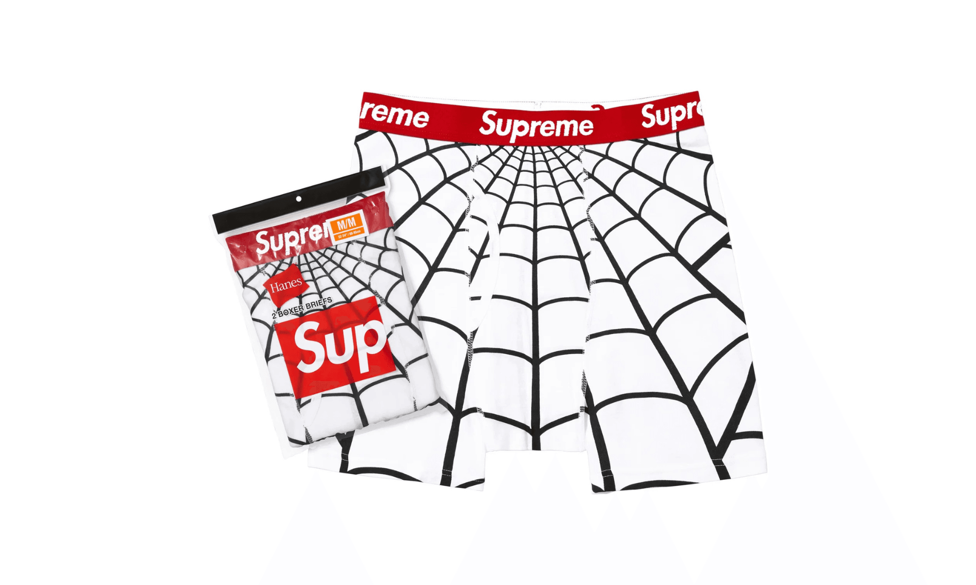 The Supreme Hanes Spider-Man Boxer Briefs White (1 pc)