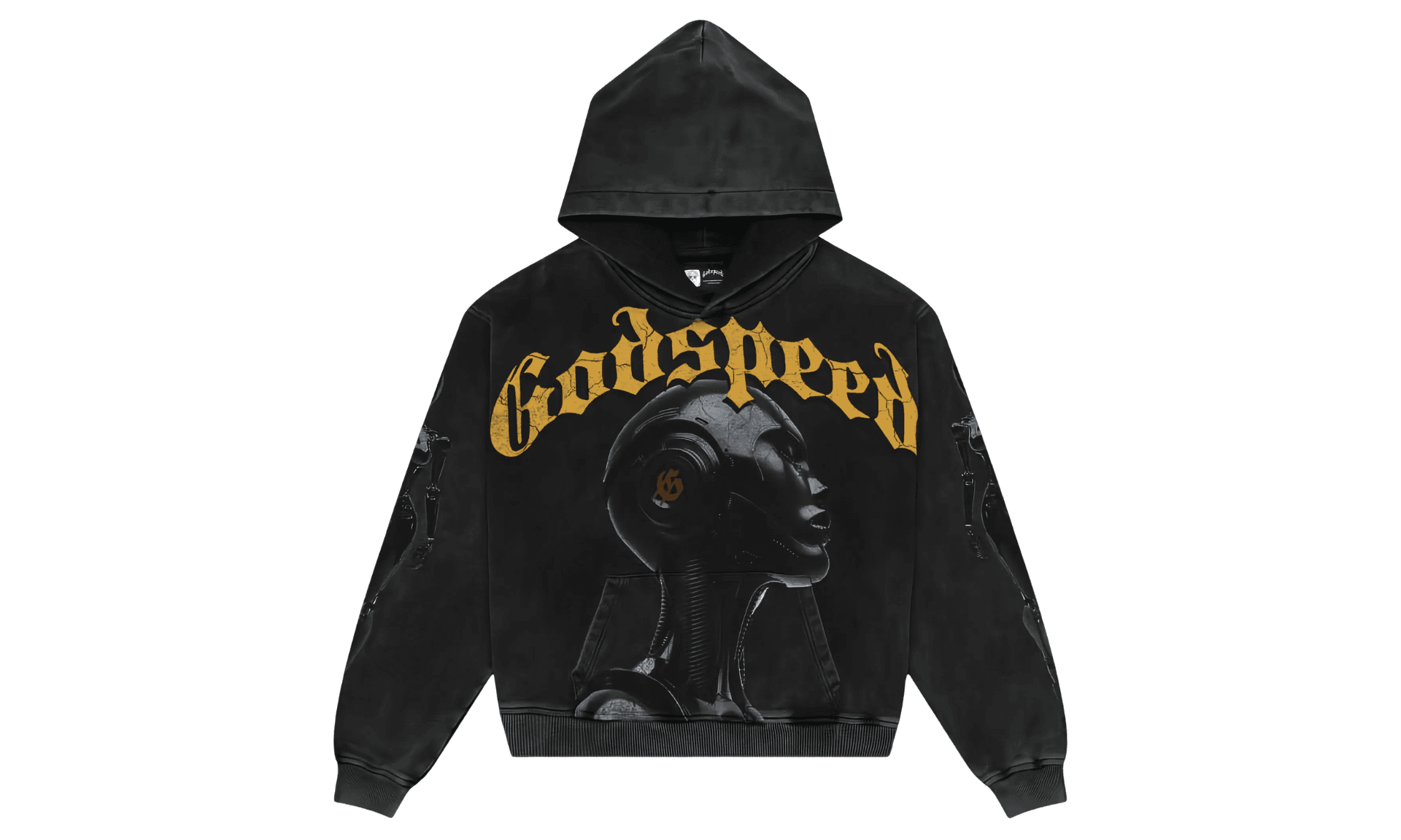 Godspeed Alexa Hoodie Washed Black | OVERCEZ