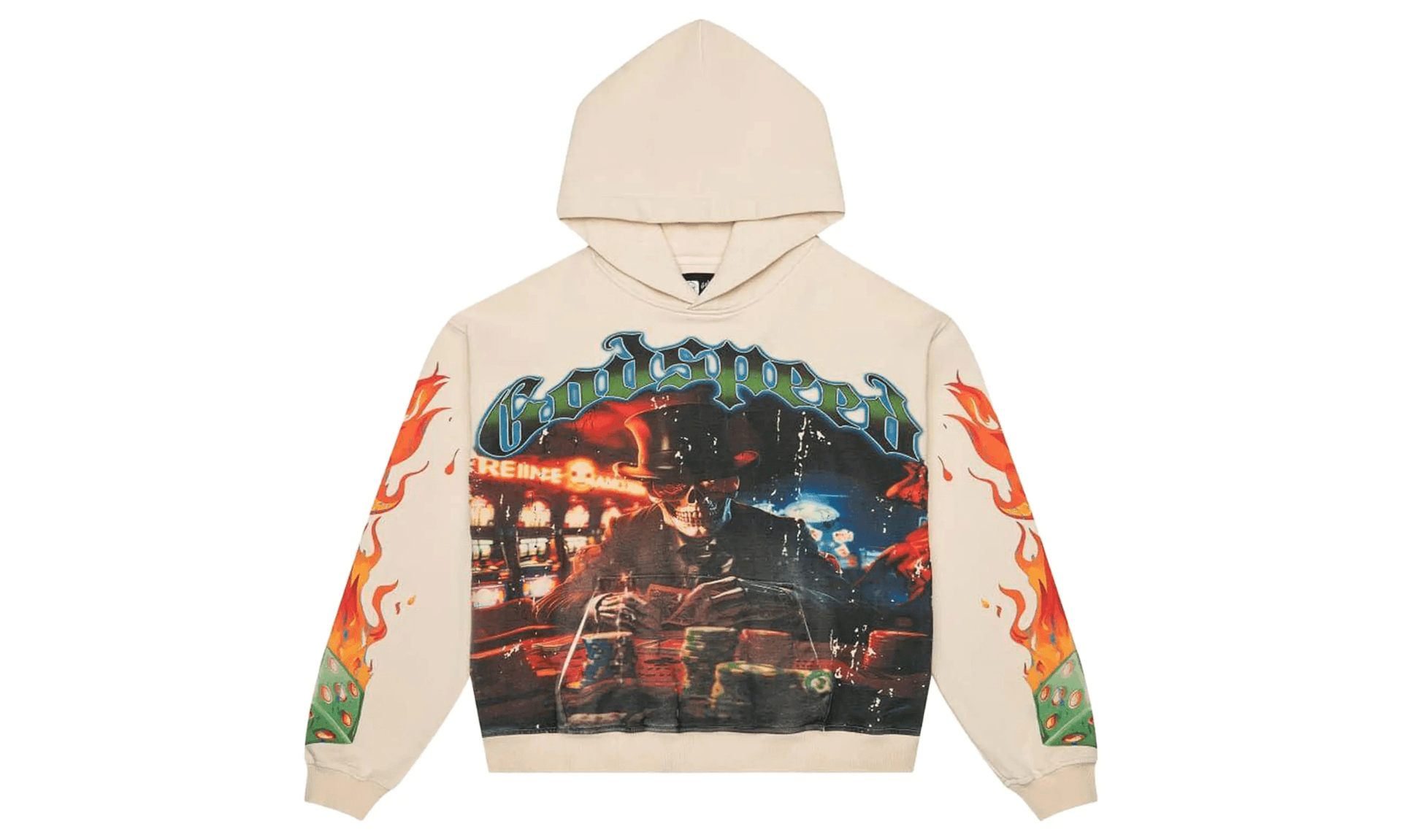 Godspeed Lifes a Gamble Hoodie Bone