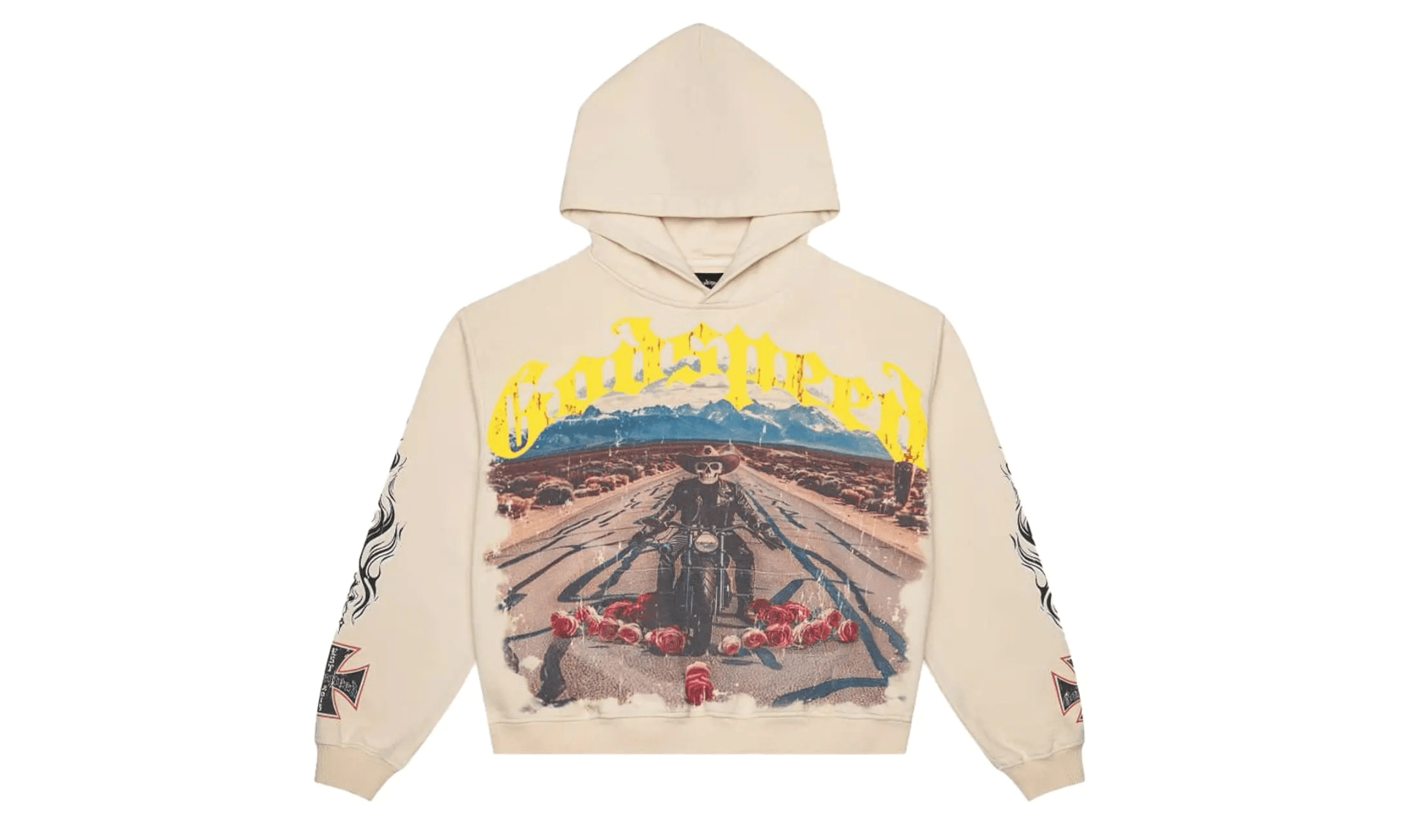Godspeed Long Lonely Road Hoodie Bone
