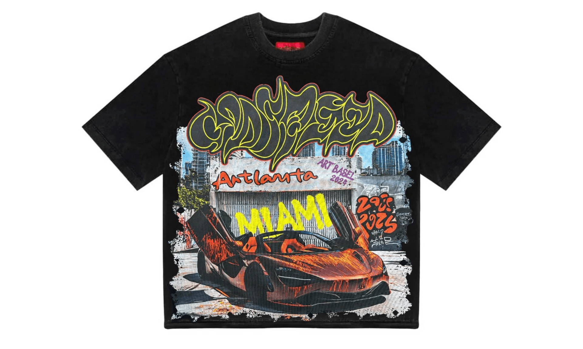 Godspeed Miami Artlanta T-Shirt Black | OVERCEZ