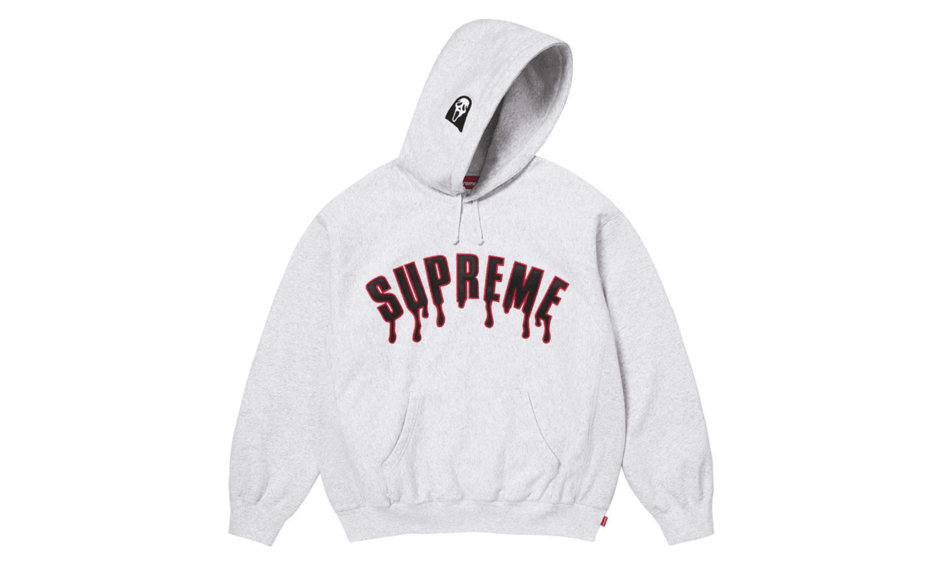 Supreme Ghostface Arc Hooded Sweatshirt Ash Grey