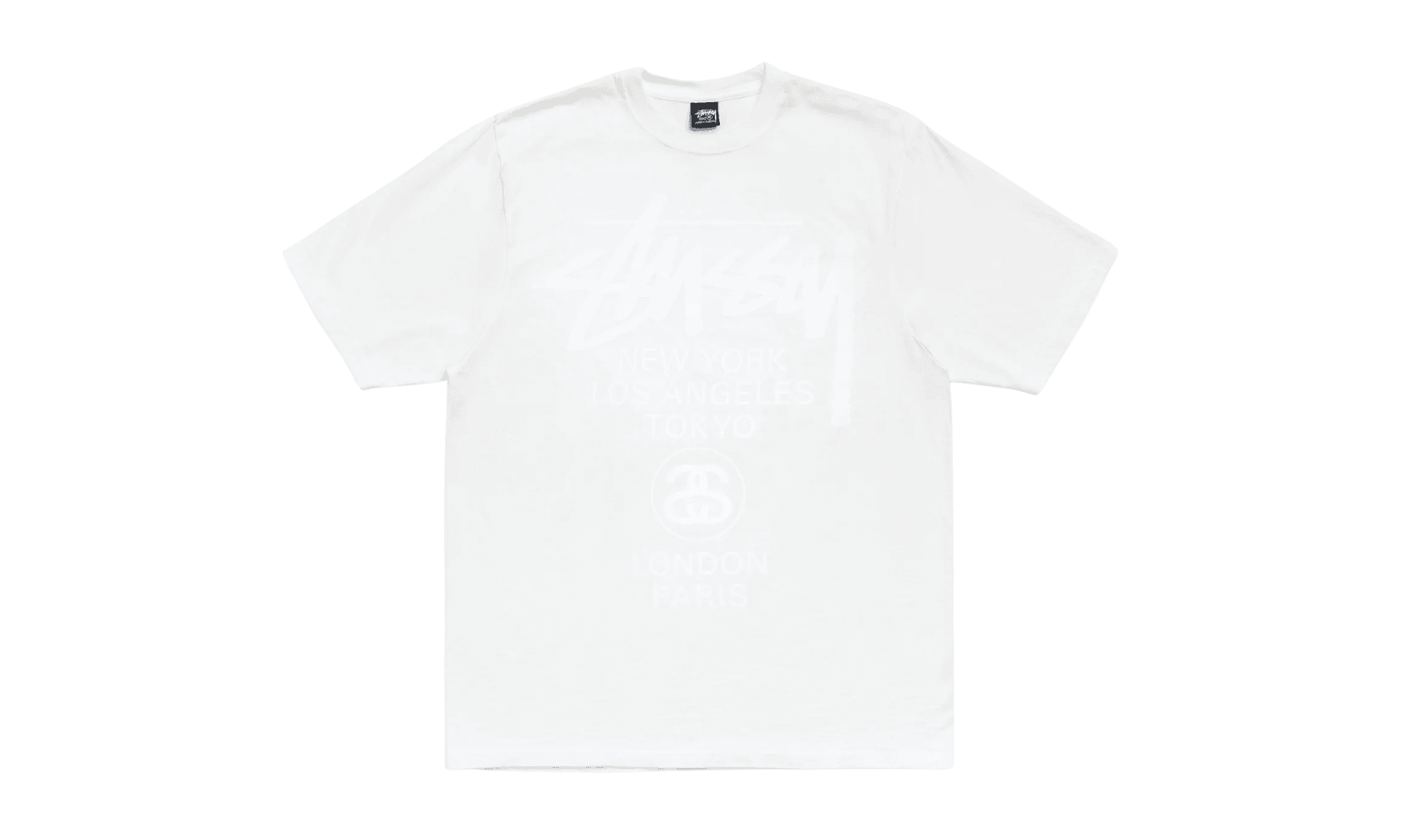 Stussy World Tour Tee Pigment Dyed Natural