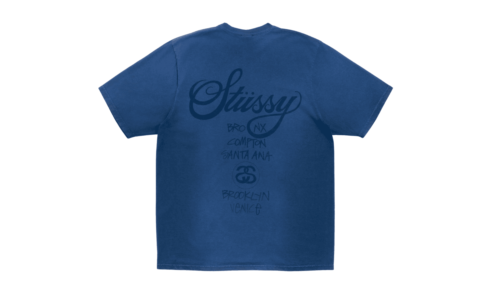 Stussy World Tour Tee Faded Navy | OVERCEZ