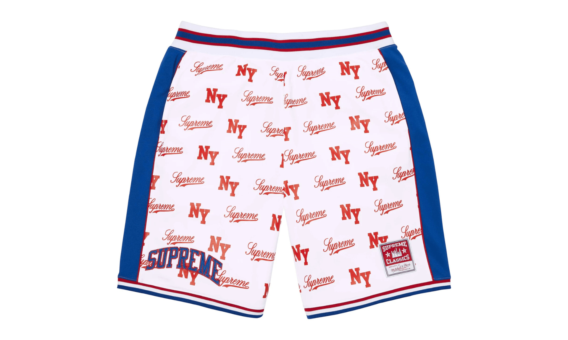 Supreme Mitchell & Ness Monogram Short White
