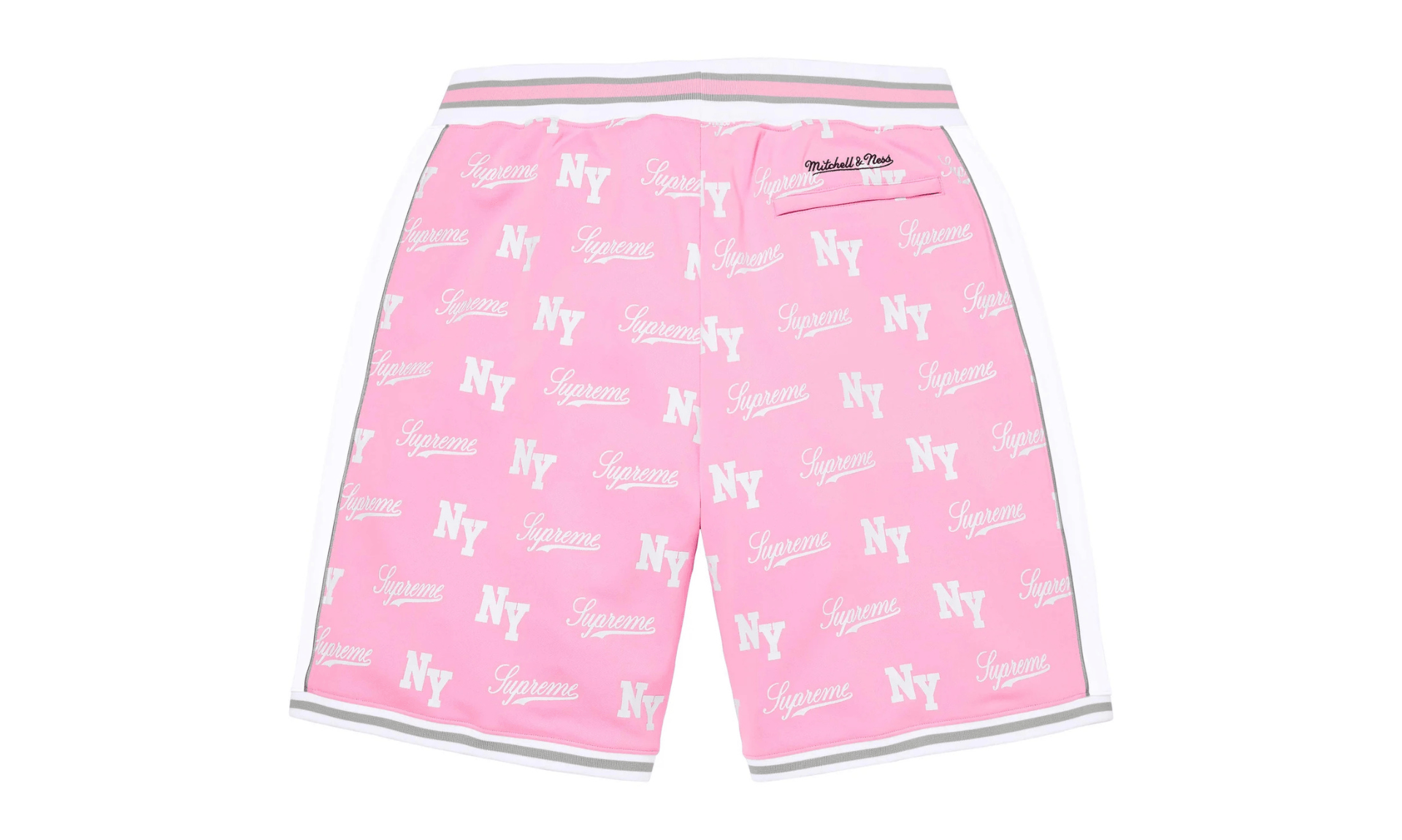 Supreme Mitchell & Ness Monogram Short Pink