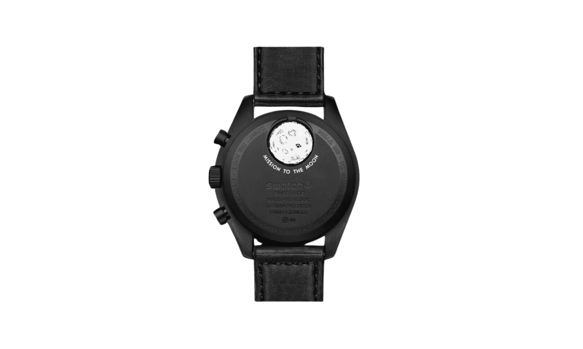 Swatch x Omega Bioceramic Moonswatch Mission To Moonphase Snoopy Black | OVERCEZ