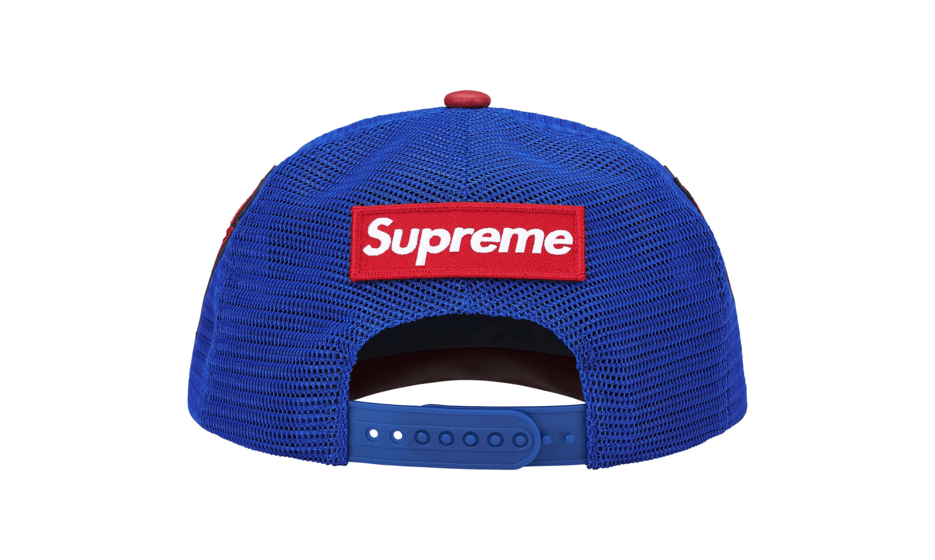 Supreme x Vanson Leathers Spider Man Mesh Back 6 Panel Red | OVERCEZ