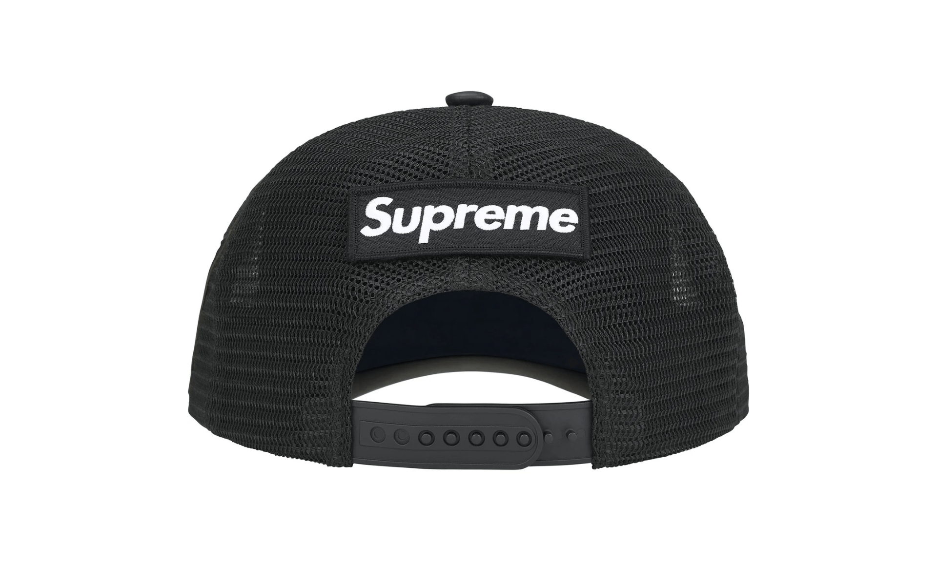 Supreme x Vanson Leathers Spider Man Mesh Back 6 Panel Black