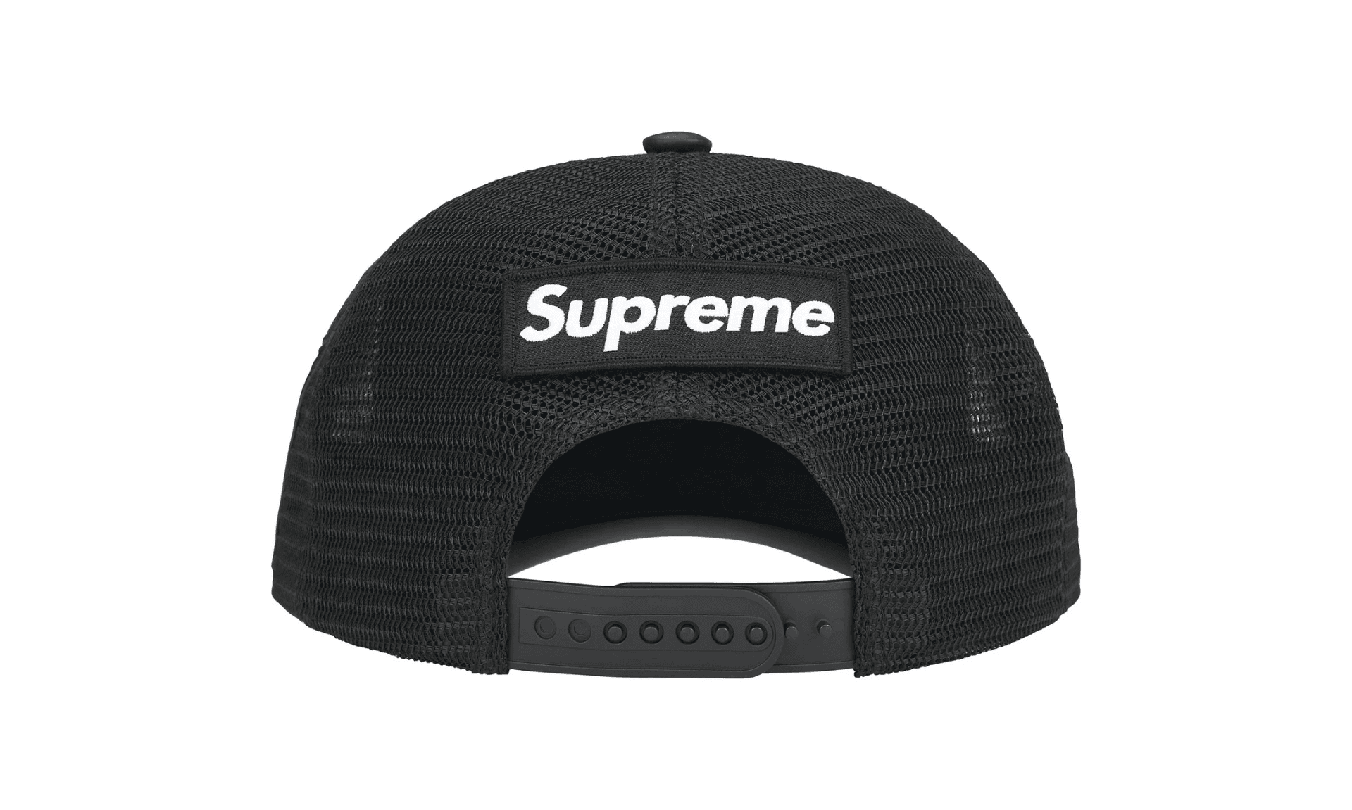 Supreme x Vanson Leathers Spider Man Mesh Back 6 Panel Black | OVERCEZ