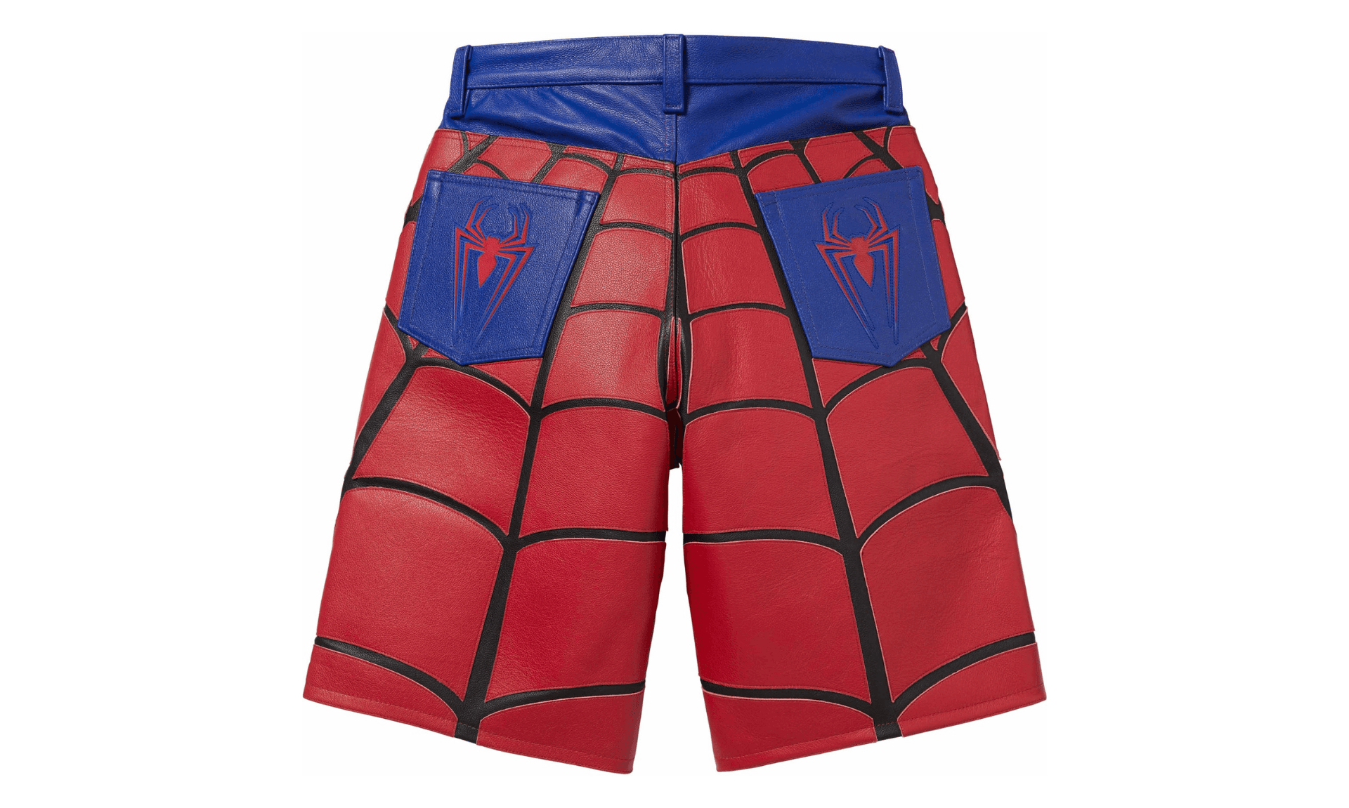 Supreme x Vanson Leathers Spider Man Short Red | OVERCEZ