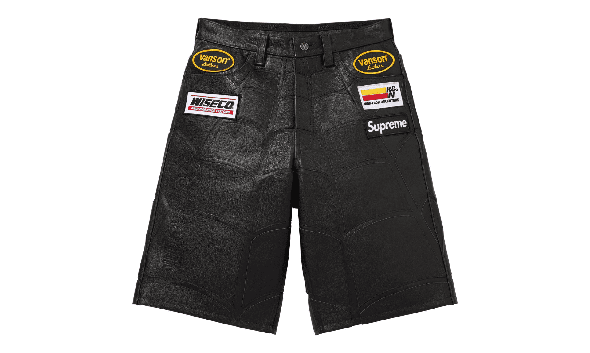 Supreme x Vanson Leathers Spider Man Short Black | OVERCEZ