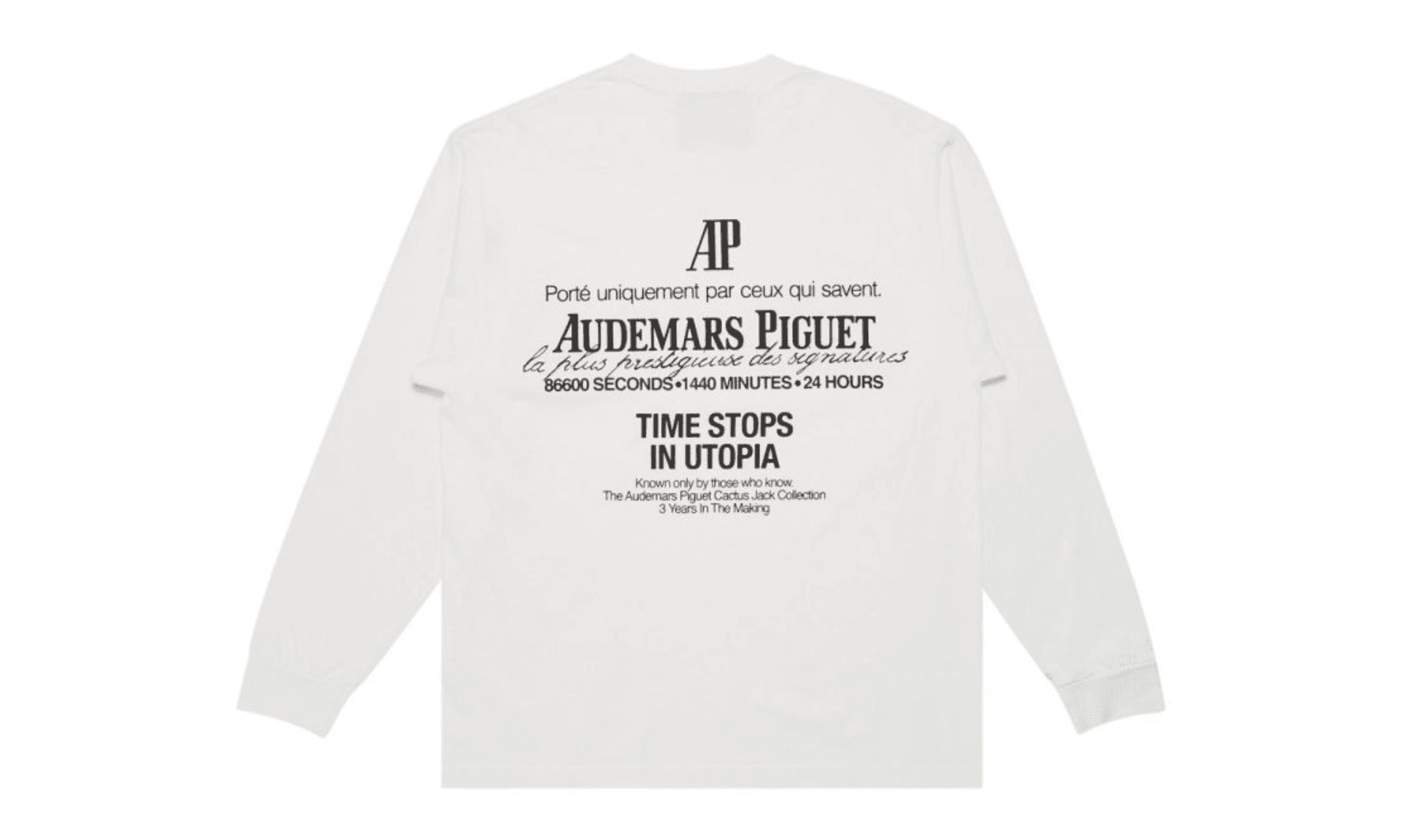 Travis Scott CJ x Audemars Piguet Utopia Tee White | OVERCEZ