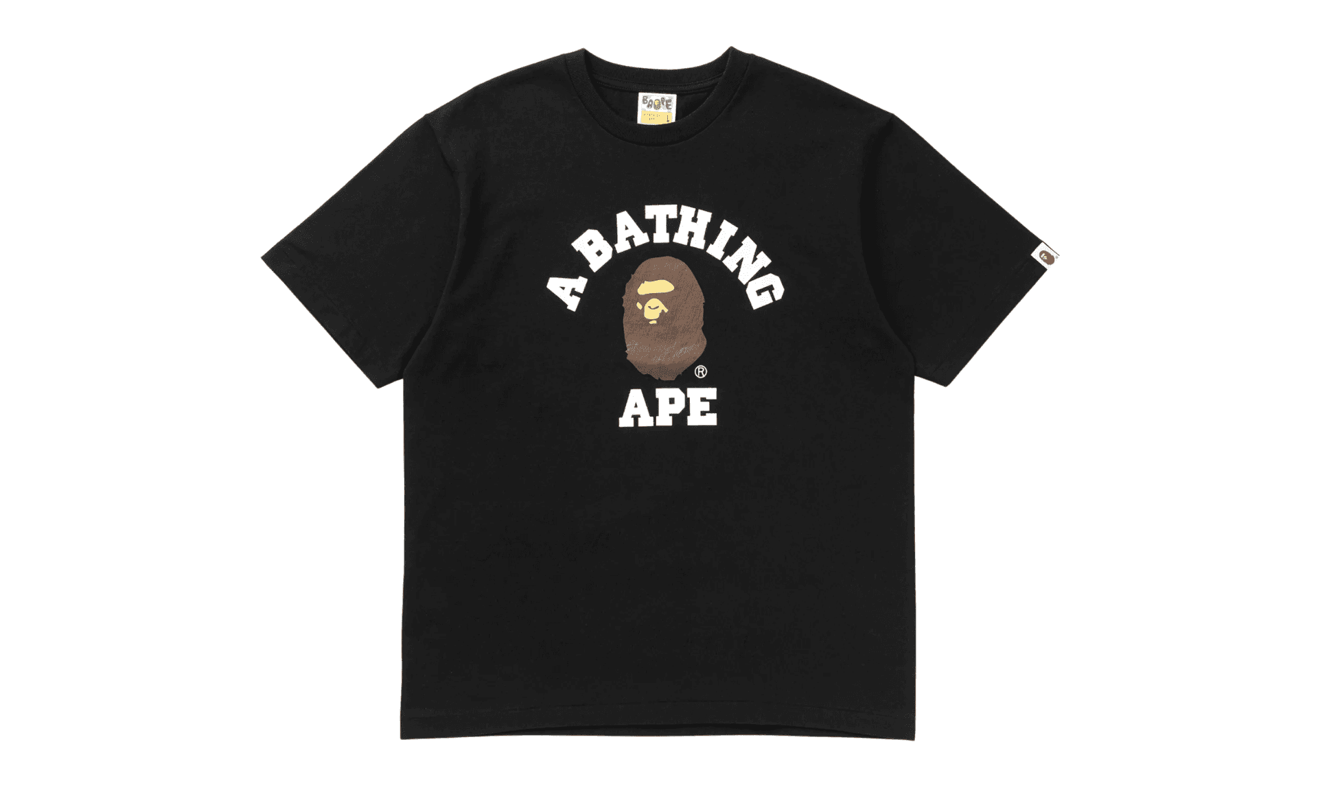 BAPE College Tee Black | OVERCEZ