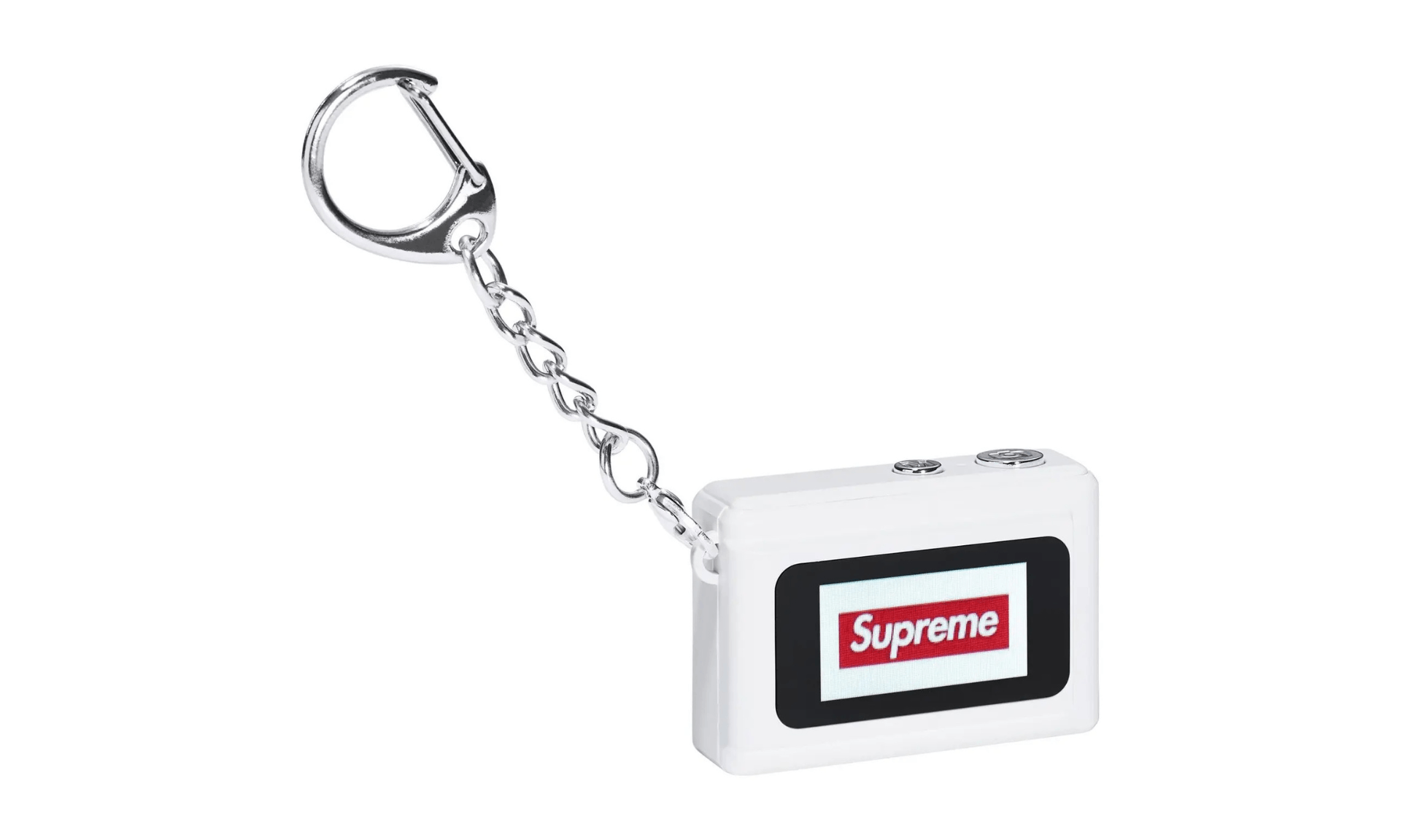 Supreme Digital Camera Keychain White