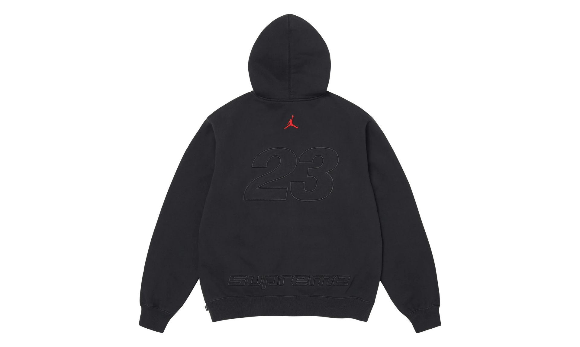 Supreme Jordan Zip Hooded Sweatshirt Black