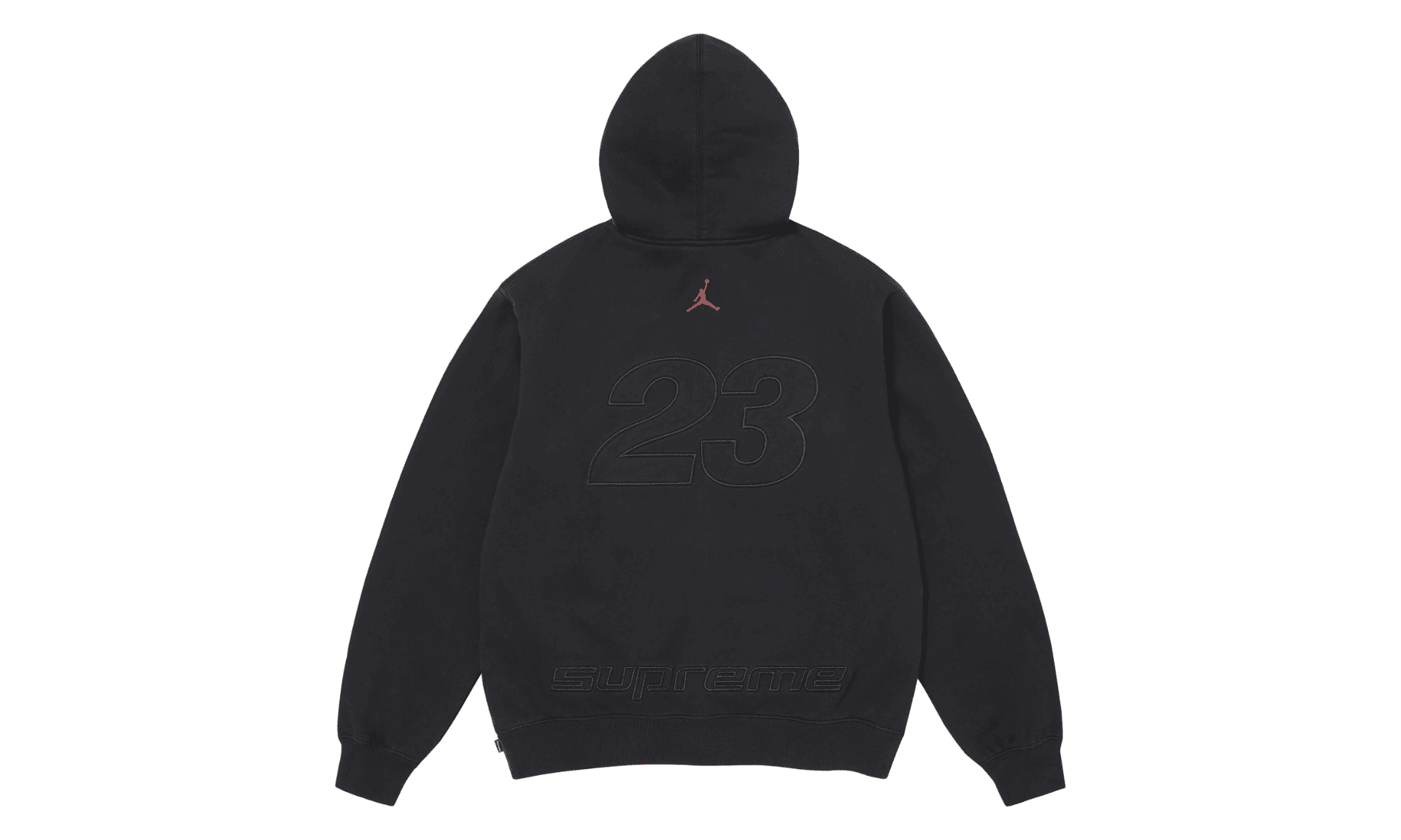 Supreme Jordan Zip Hooded Sweatshirt Black | OVERCEZ