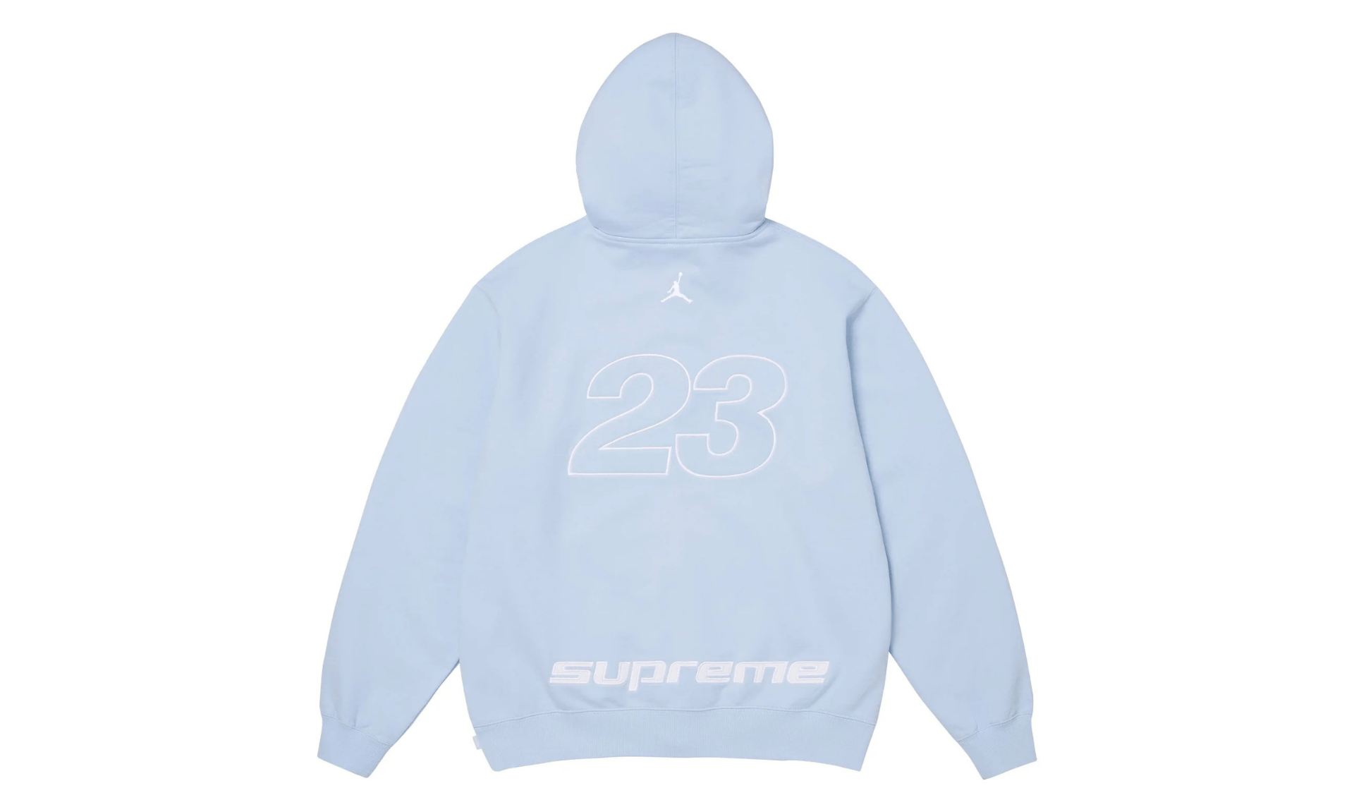 Supreme Jordan Zip Hooded Sweatshirt Light Blue