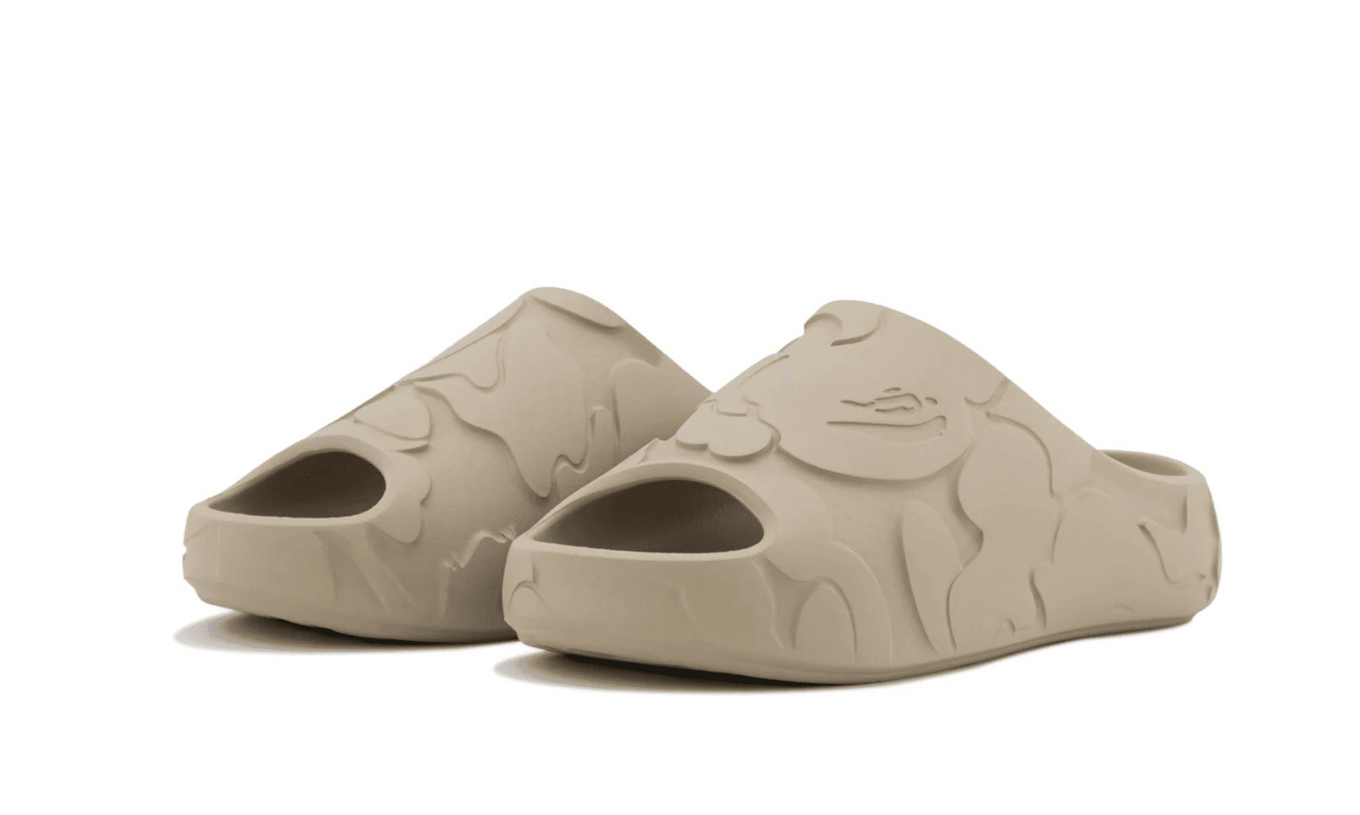 BAPE A Bathing Ape Slide Beige Solid Camo | OVERCEZ