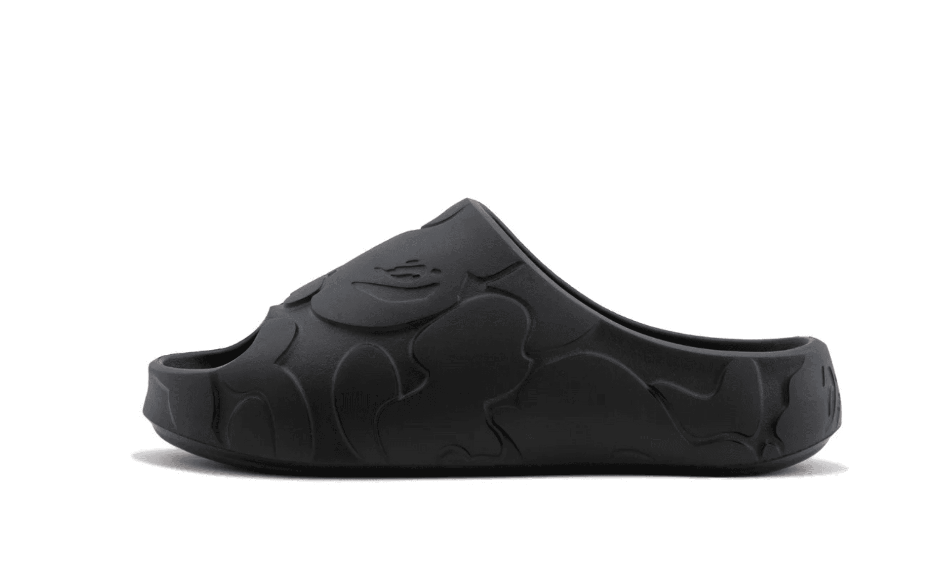 BAPE A Bathing Ape Slide Black Solid Camo | OVERCEZ