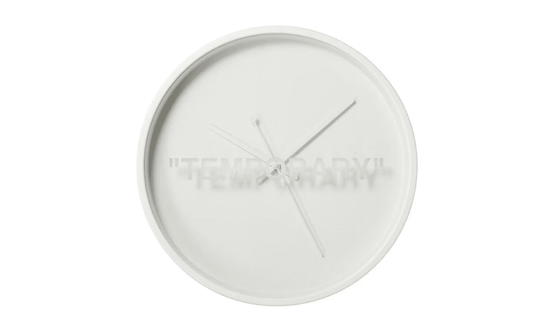 Virgil Abloh x IKEA MARKERAD "TEMPORARY" Wall Clock | OVERCEZ