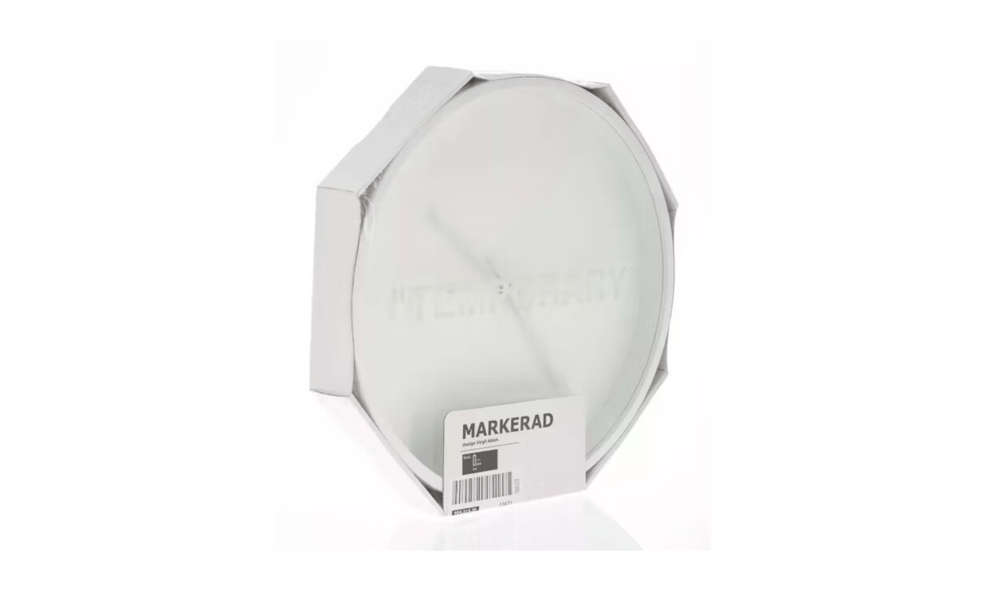Virgil Abloh x IKEA MARKERAD "TEMPORARY" Wall Clock
