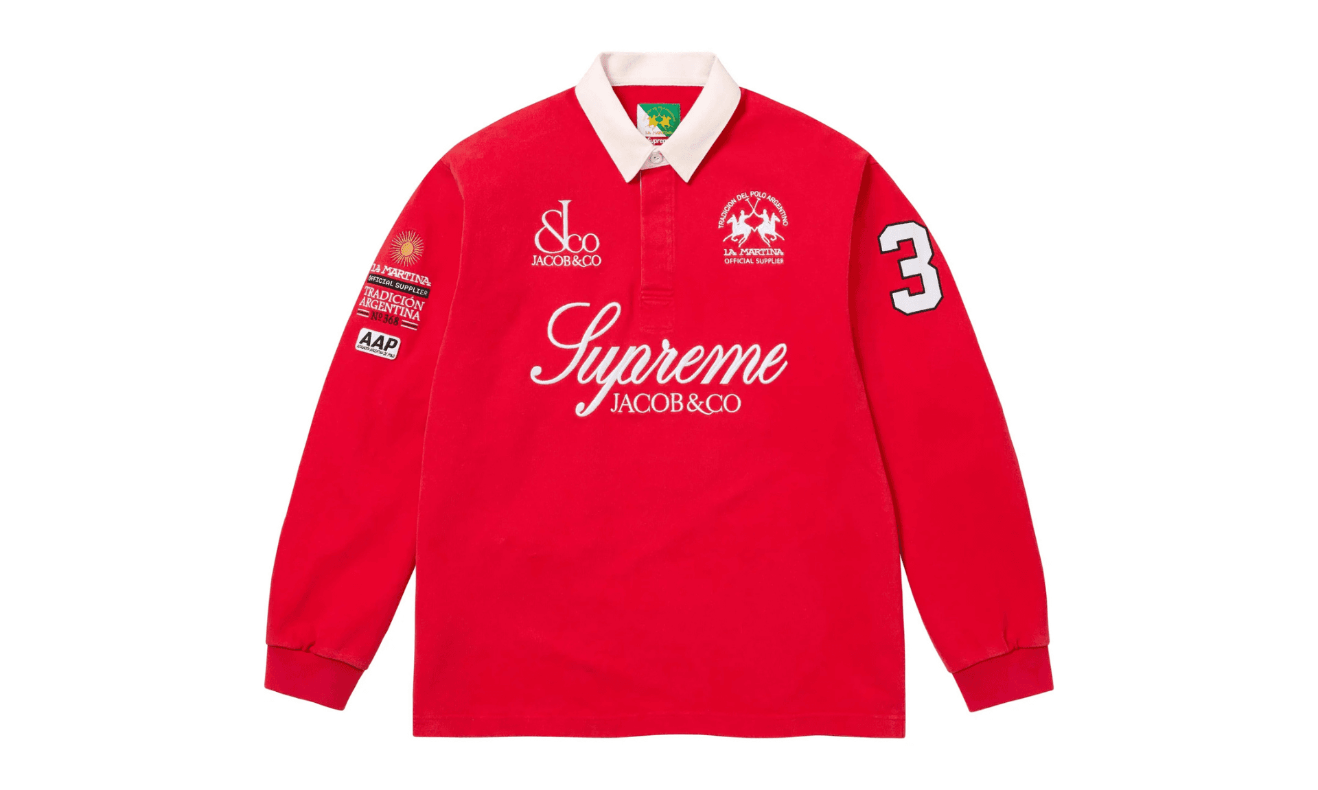Supreme x La Martina x Jacob & Co Rugby Red | OVERCEZ