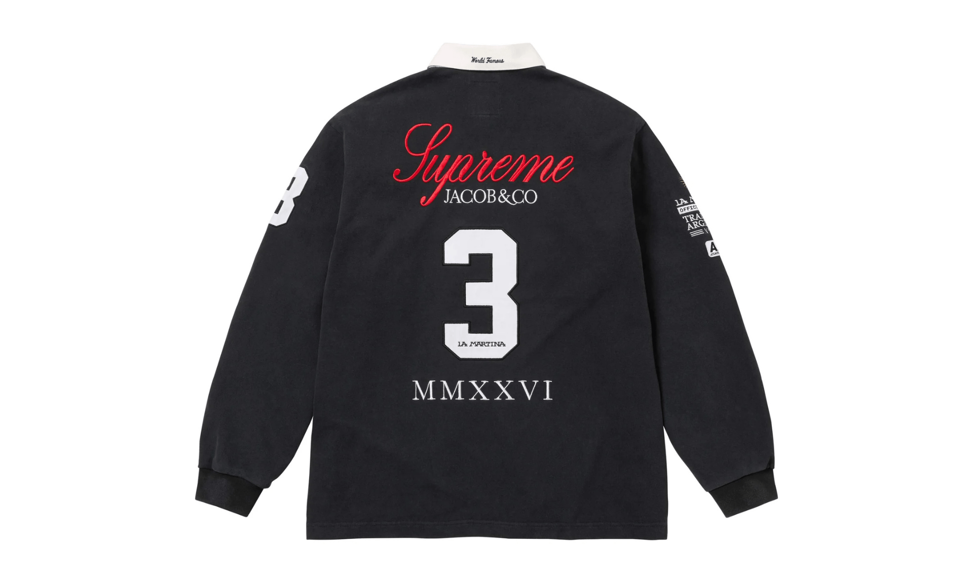 Supreme x La Martina x Jacob & Co Rugby Black