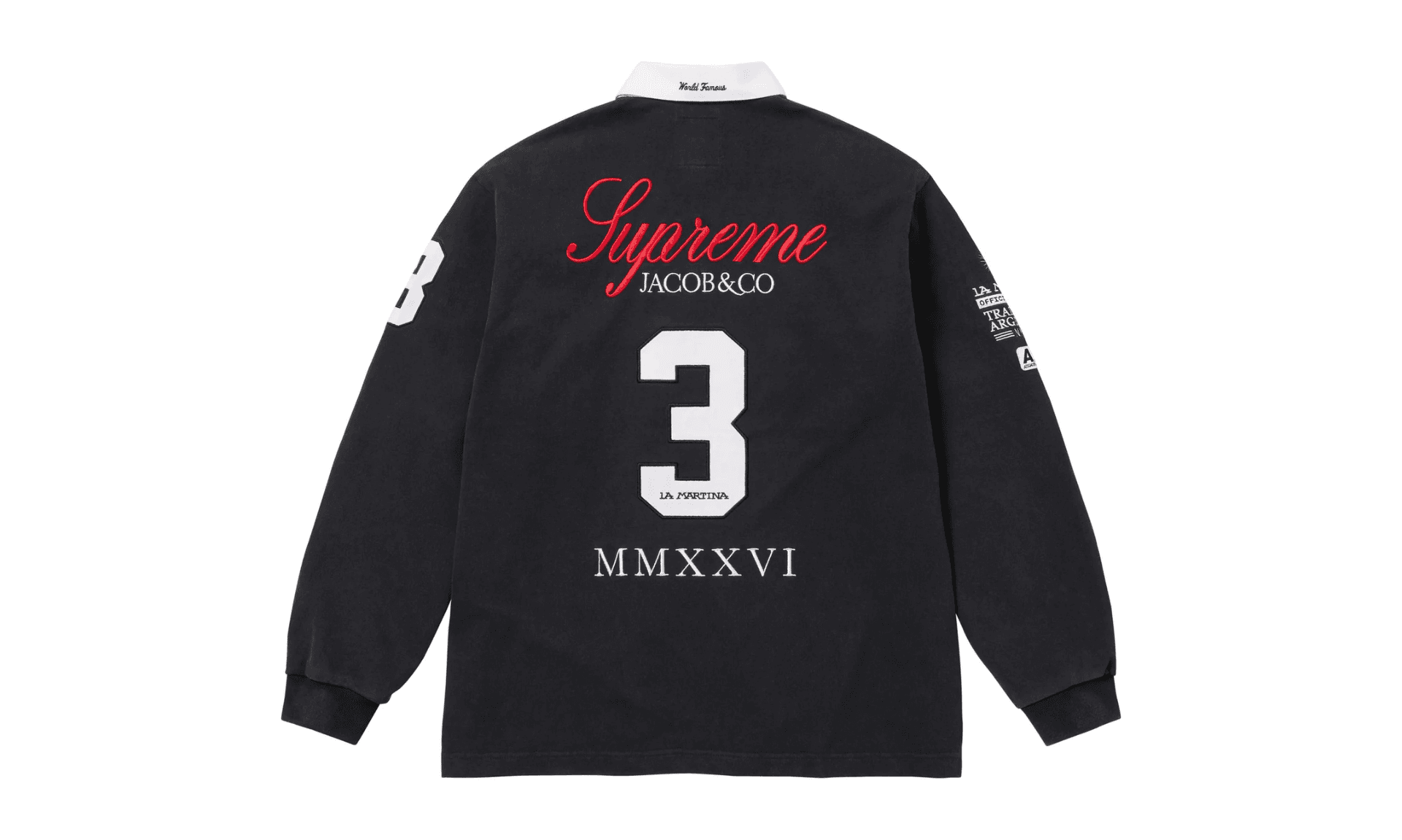 Supreme x La Martina x Jacob & Co Rugby Black | OVERCEZ