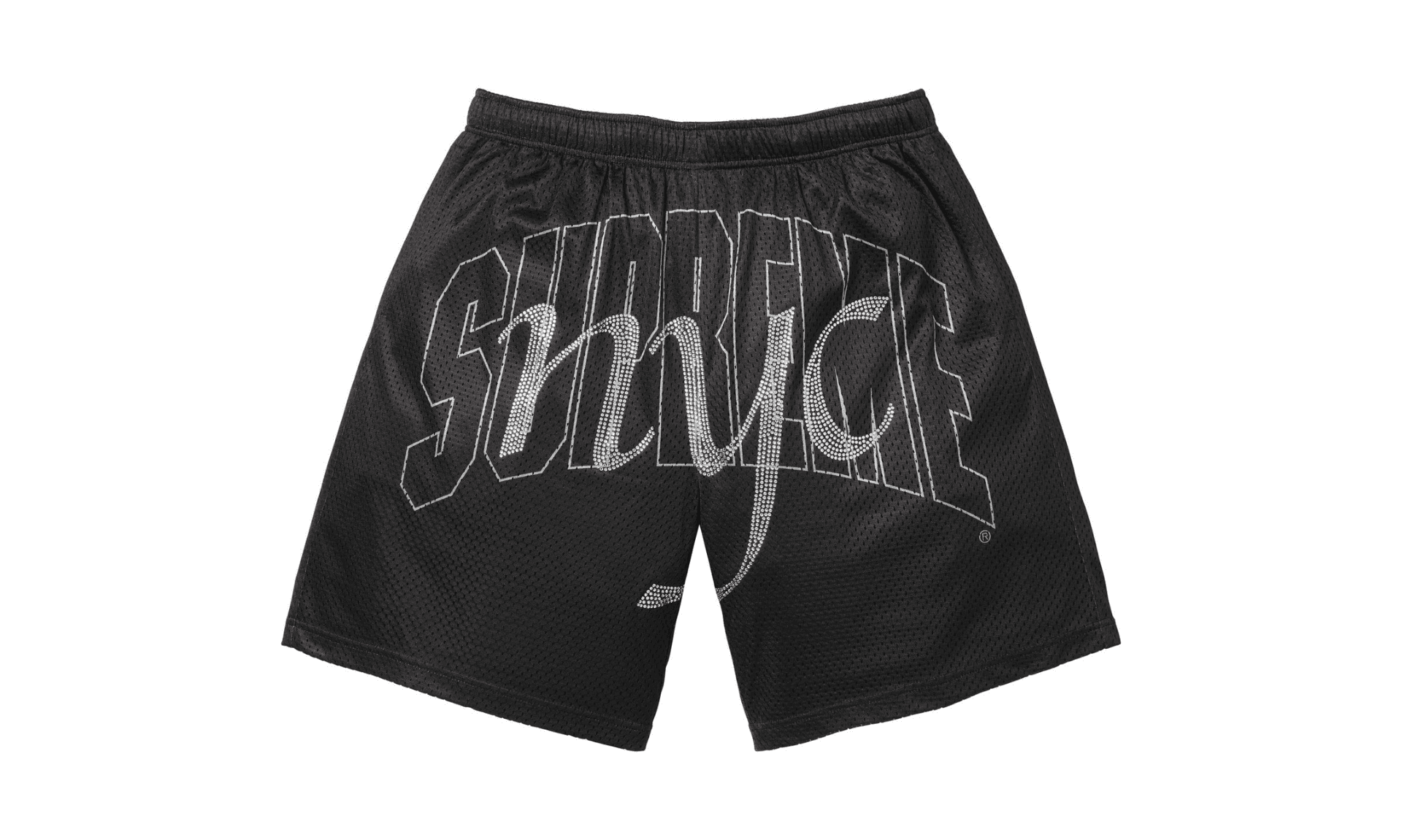 Supreme Rhinestone Mesh Short Black | OVERCEZ