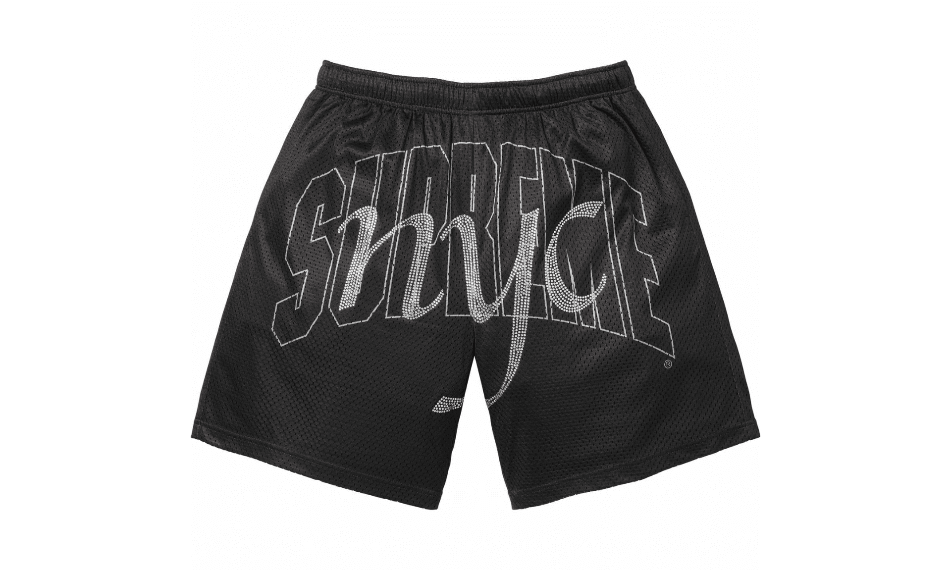 Supreme Rhinestone Mesh Short Black