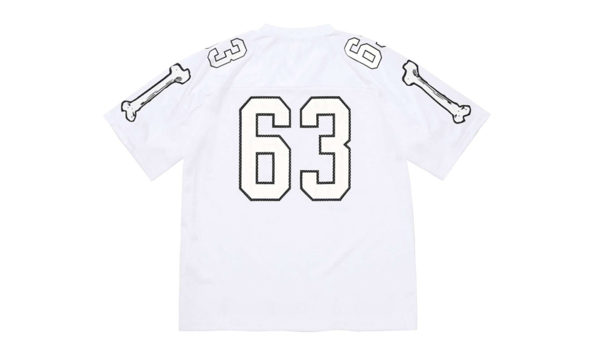 Supreme Bones Football Jersey White | OVERCEZ