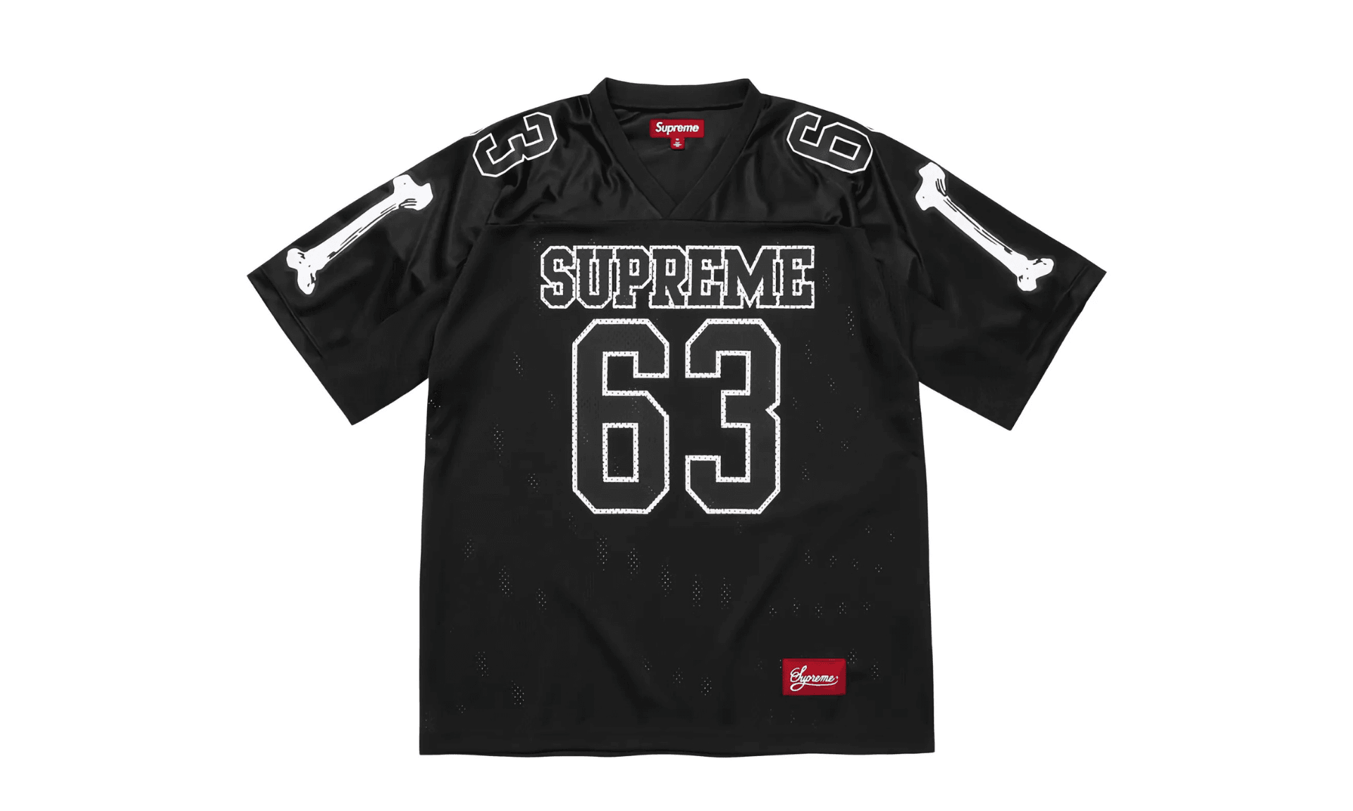 Supreme Bones Football Jersey Black