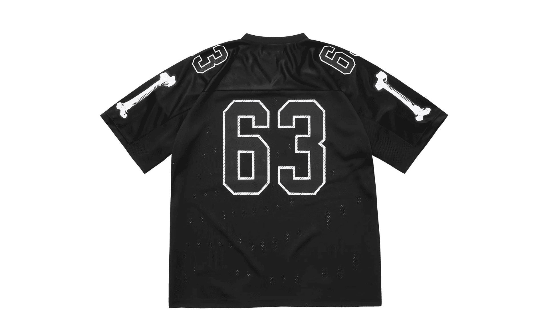 Supreme Bones Football Jersey Black | OVERCEZ