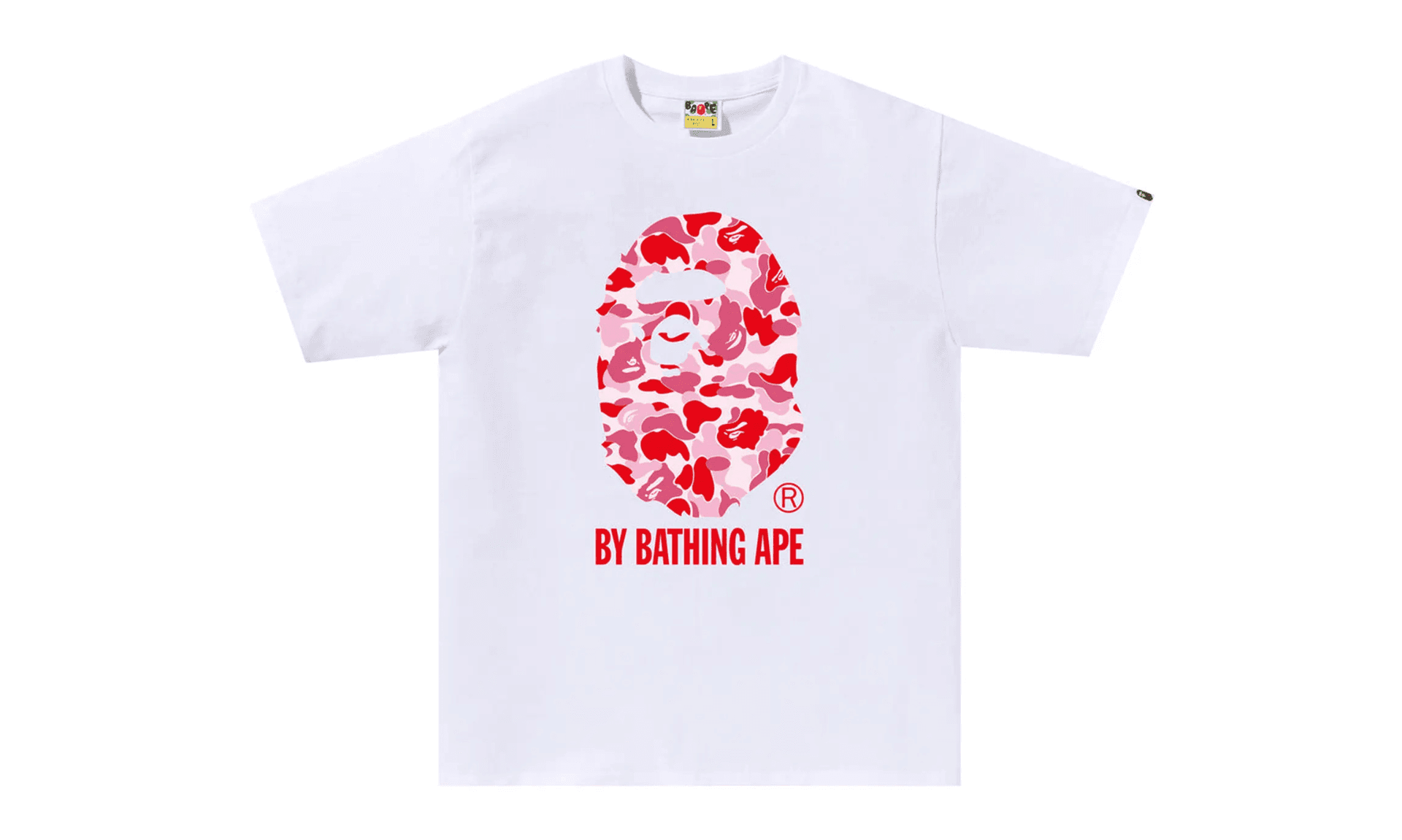 BAPE ABC Camo By Bathing Ape Tee White Pink | OVERCEZ