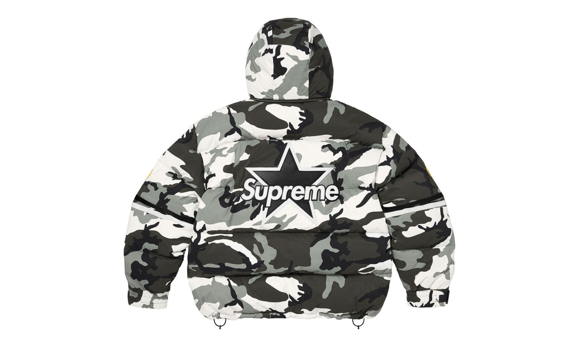 Supreme Vanson Leathers Cordura Down Jacket Snow Camo