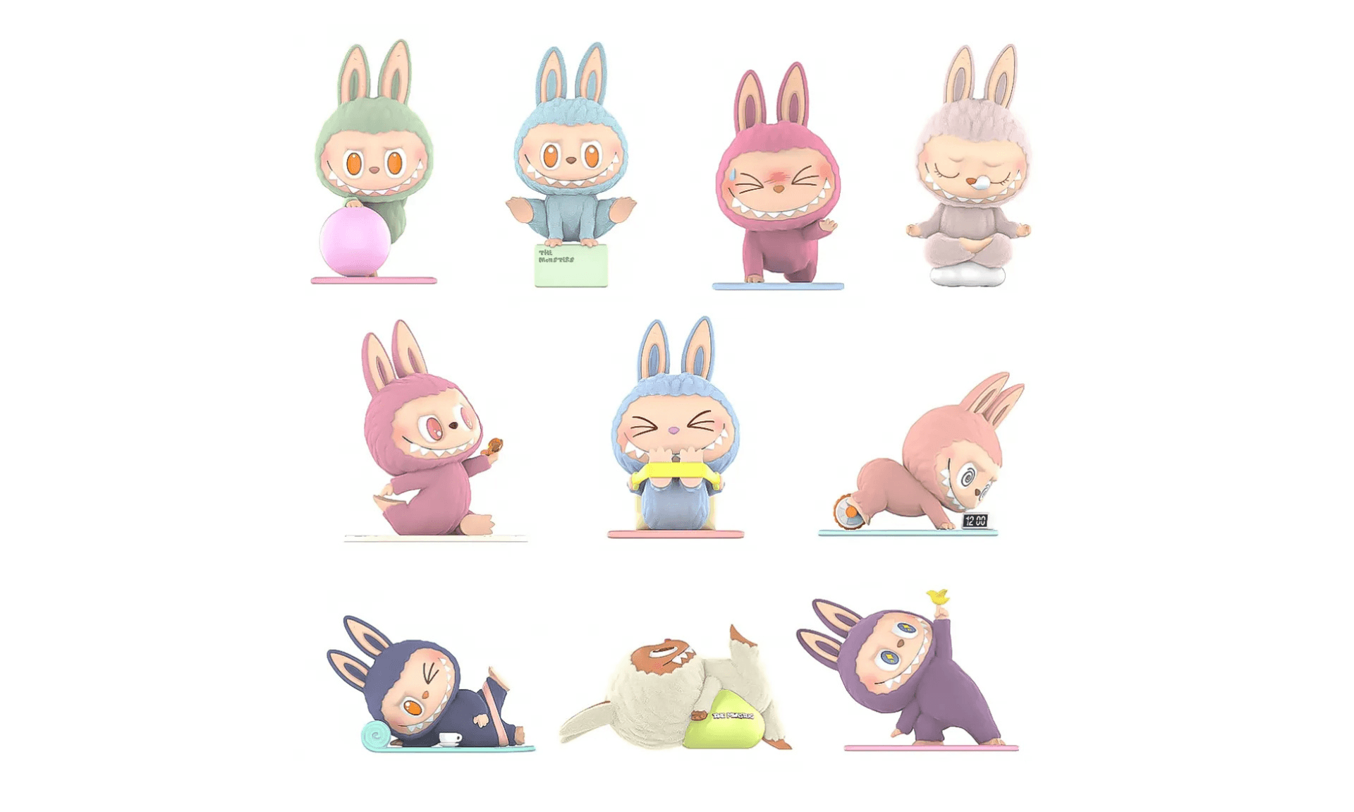Pop Mart Labubu The Monsters Lazy Yoga Series Figures Sealed Case (BLINDBOX 1 szt.) | OVERCEZ
