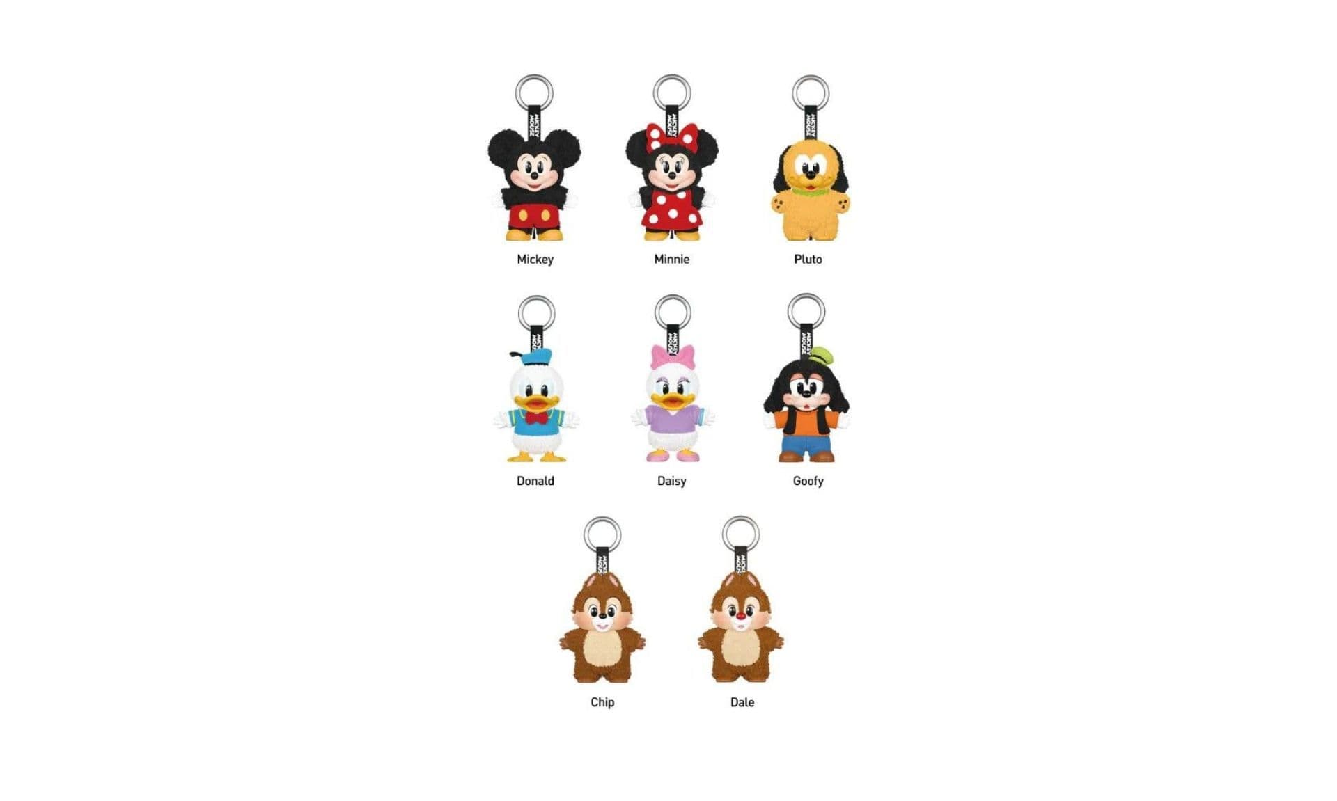 Pop Mart Disney Mickey Family Together Series Plush Keychain Single Blind Box | OVERCEZ