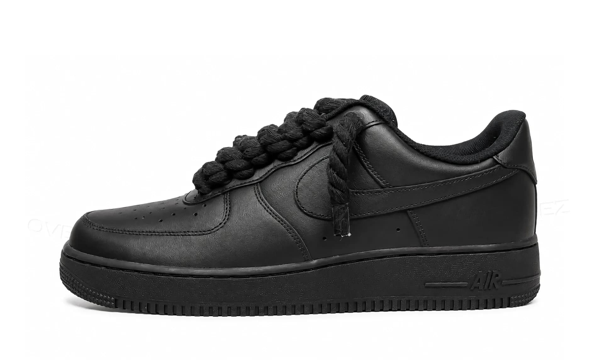 Nike Air Force 1 Low Black Rope Laces | OVERCEZ