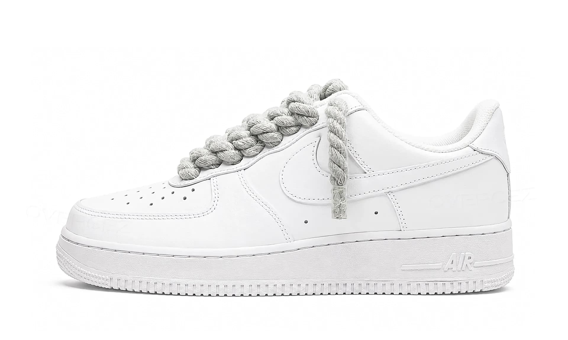 Nike Air Force 1 Low White Rope Laces Grey