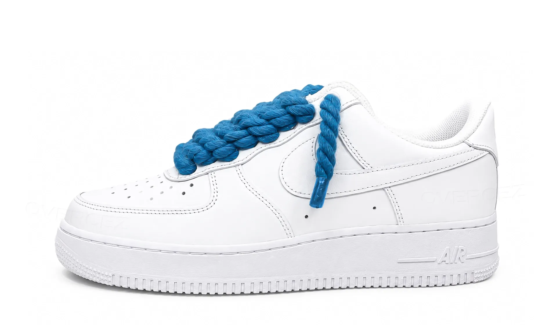 Nike Air Force 1 Low White Rope Laces Blue | OVERCEZ