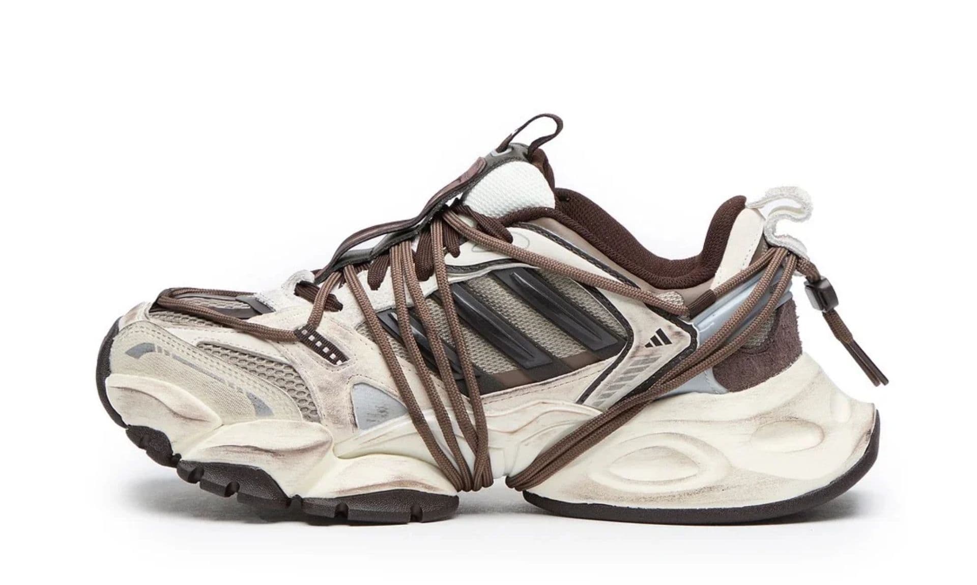 Adidas XLG Runner Deluxe 2.0 Off White Aurora Coffee | OVERCEZ